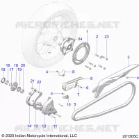 DRIVE TRAIN, SPROCKETS, GUARDS AND CHAIN
