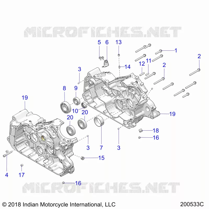 ENGINE, CASE ASM.