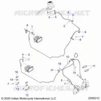 BRAKES, BRAKE LINE, FRONT, ABS