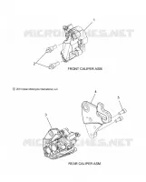 BRAKES, FRONT &amp; REAR BRAKE CALIPERS