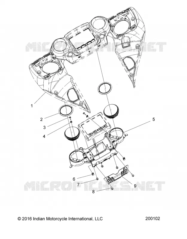 BODY, FAIRING ASM, INSTRUMENT PANEL MNTG.