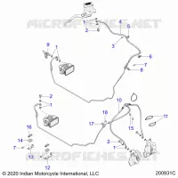 BRAKES, BRAKE LINE, FRONT, ABS