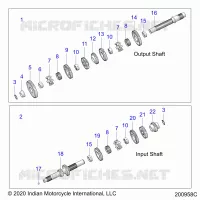 DRIVE TRAIN, INPUT/OUTPUT SHAFT ASM.