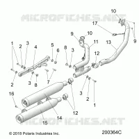 ENGINE, EXHAUST ASM.