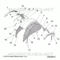 BODYWORK - REAR FENDER