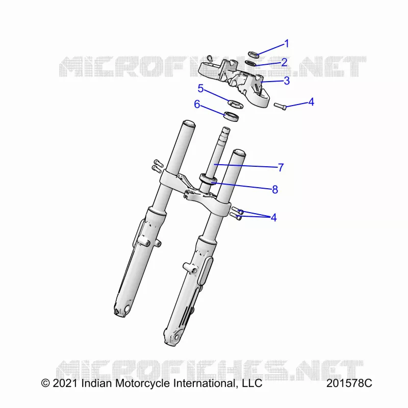 UPPER AND LOWER STEERING CLAMPS