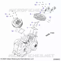 ENGINE, CYLINDER HEAD ASM.