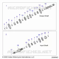 DRIVE TRAIN, INPUT/OUTPUT SHAFT ASM.