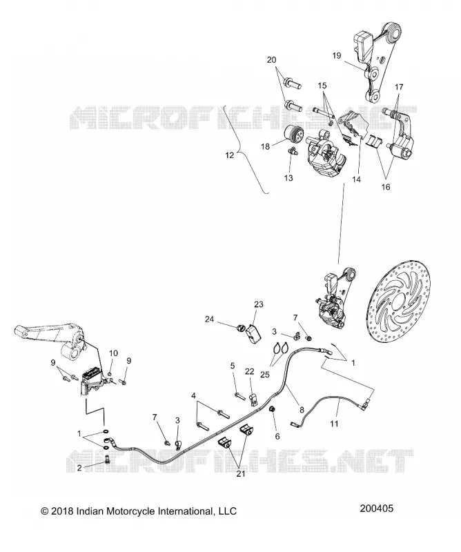 REAR BRAKE ASM. (NON ABS)