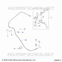 CONTROLS, CLUTCH LEVER AND CABLE