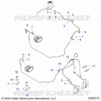 BRAKES, BRAKE LINE, FRONT, ABS