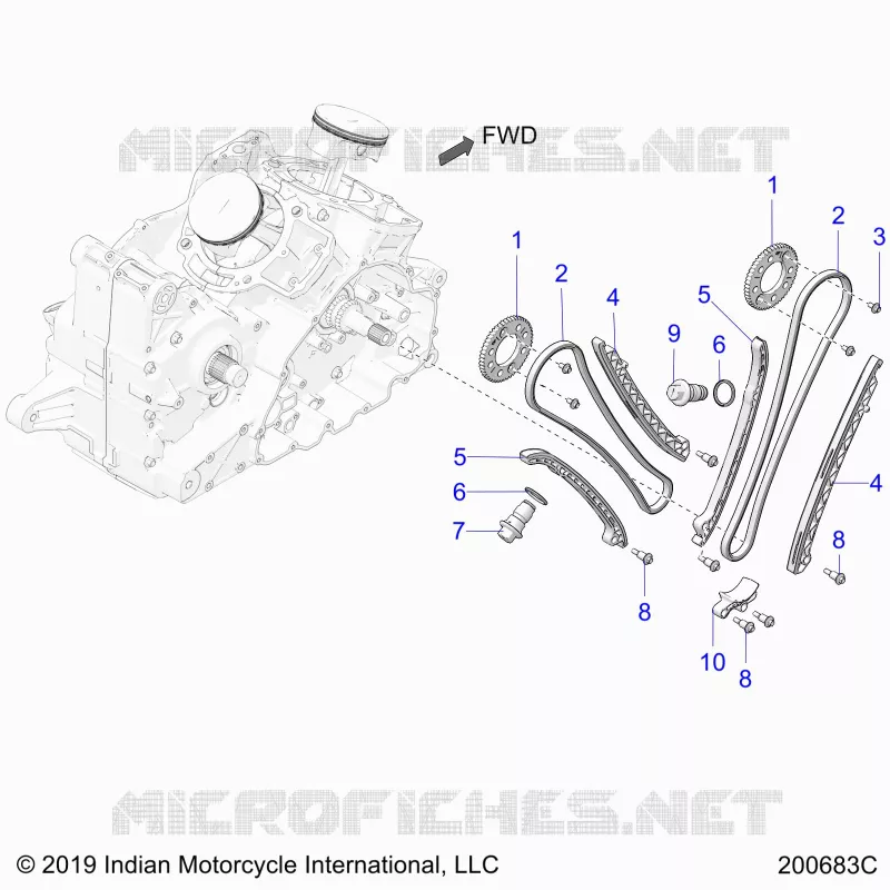 CAM CHAIN AND SPROCKETS
