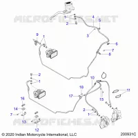 BRAKES, BRAKE LINE, FRONT, ABS