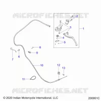 CONTROLS, CLUTCH LEVER AND CABLE