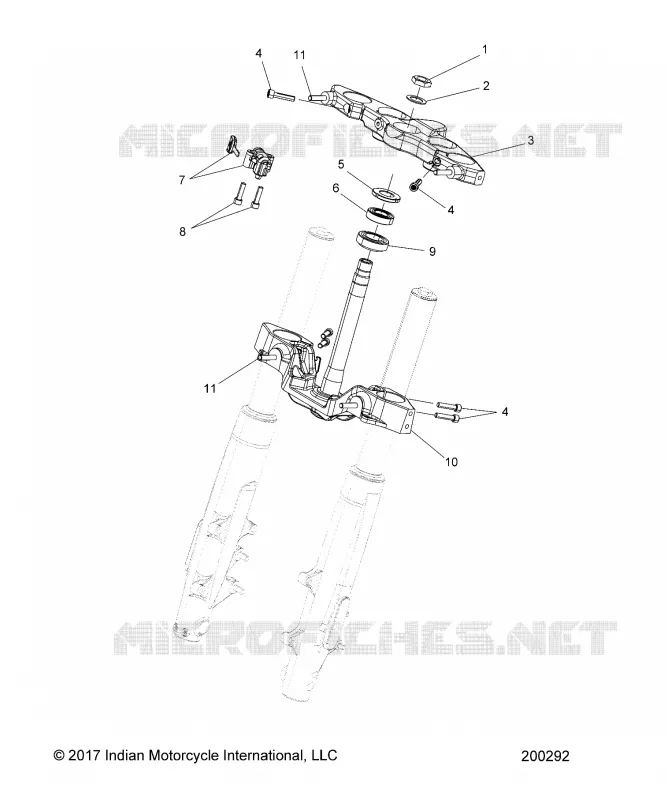 UPPER AND LOWER STEERING CLAMPS