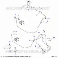 BRAKES, BRAKE LINE, FRONT, ABS