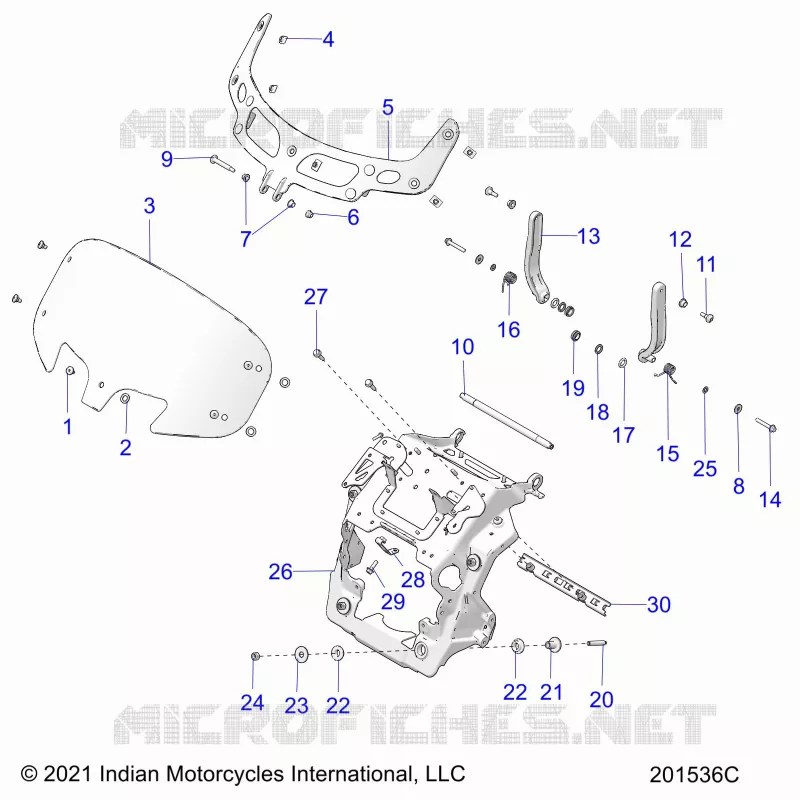 FAIRING ASM, WINDSHIELD MOUNT