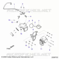 FUEL SYSTEM, FUEL CLAM SHELL/THROTTLE BODY