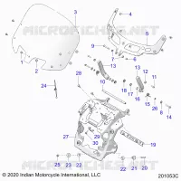 FAIRING ASM, WINDSHIELD MOUNT