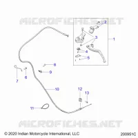 CONTROLS, CLUTCH LEVER AND CABLE