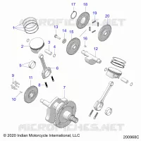 ENGINE, PISTON AND CRANKSHAFT