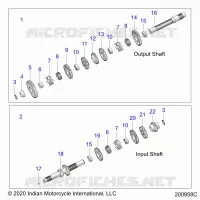 DRIVE TRAIN, INPUT/OUTPUT SHAFT ASM.