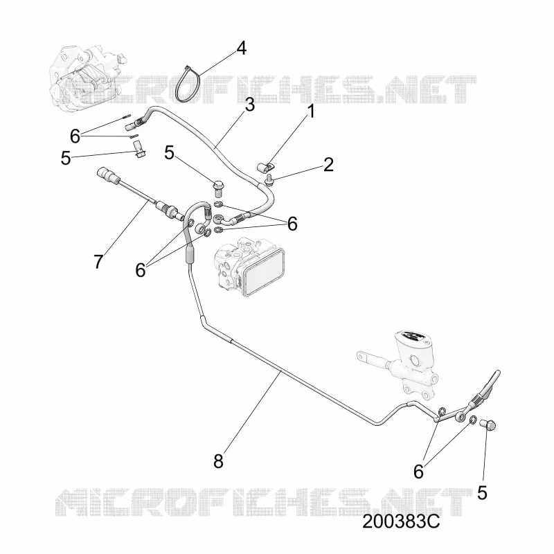 BRAKES, BRAKE LINE, REAR, ABS