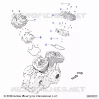 ENGINE, ROCKER COVERS