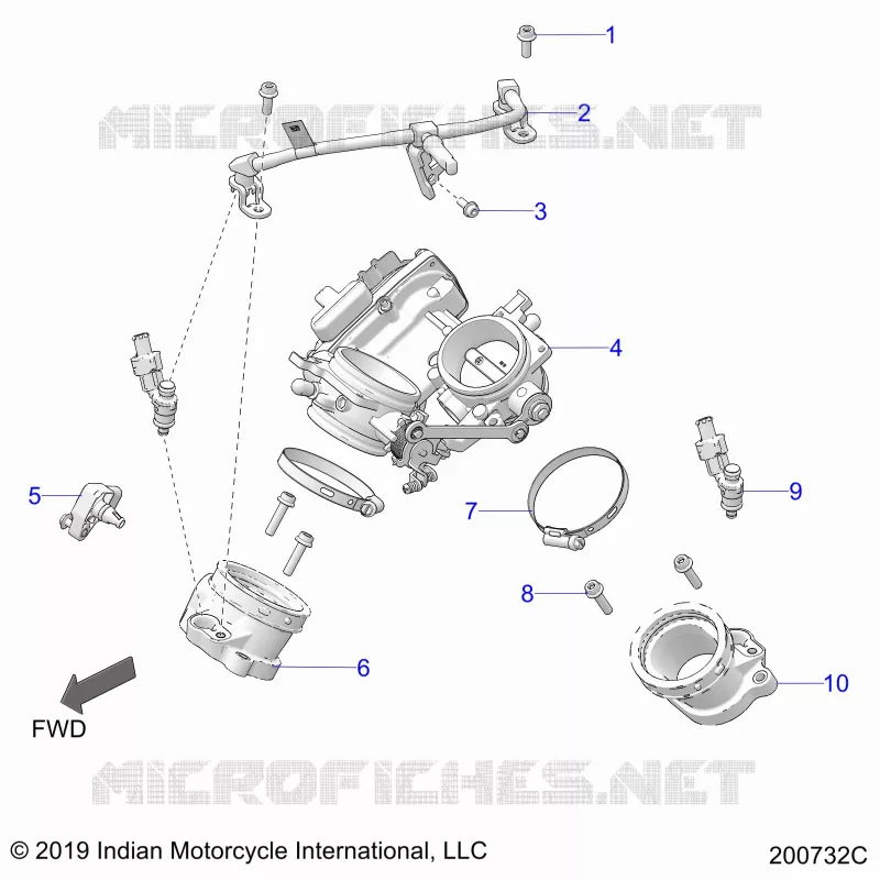 FUEL SYSTEM, FUEL RAIL/THROTTLE BODY