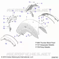 BODYWORK - REAR FENDER, LIMITED