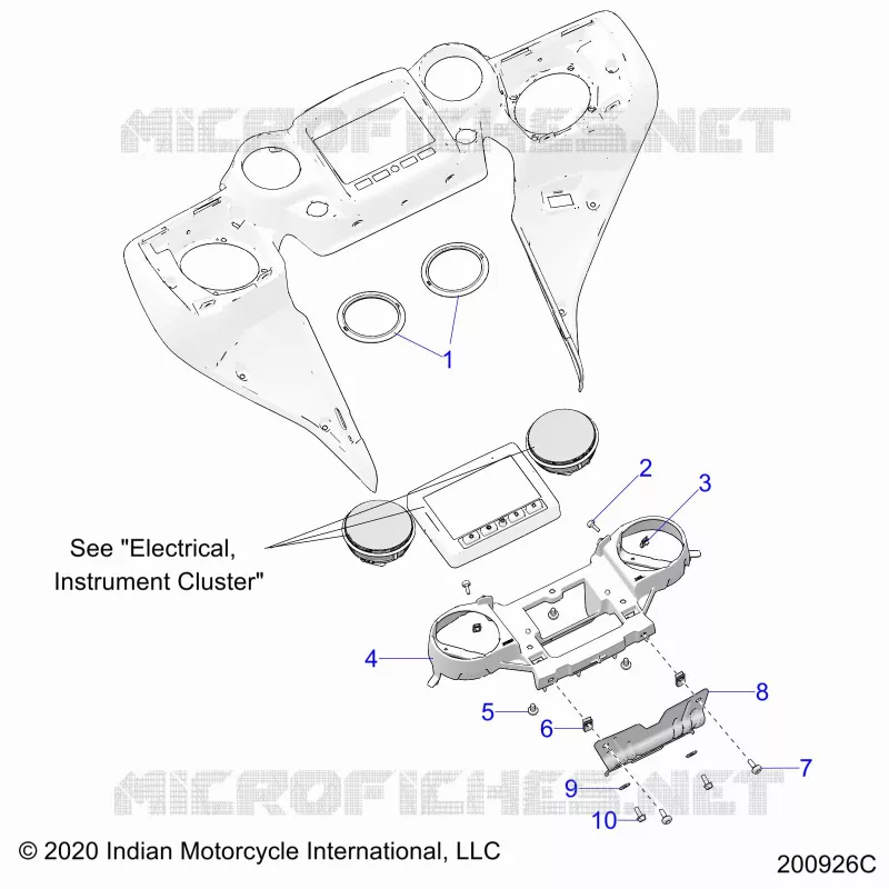 FAIRING ASM, INSTRUMENT PANEL MNTG.