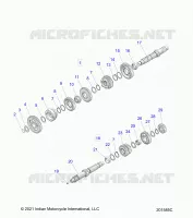 DRIVE TRAIN, INPUT/OUTPUT SHAFT ASM.