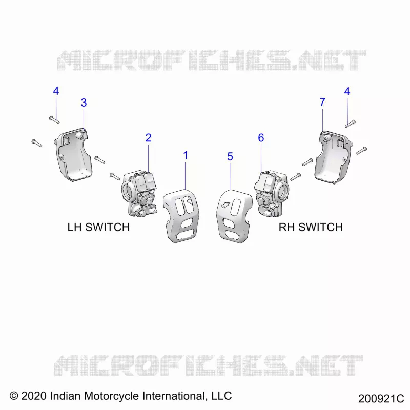 ELECTRICAL, SWITCH CONTROLS, LH/RH