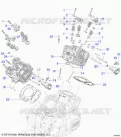 ENGINE, CYLINDER HEAD, CAMSHAFT AND VALVE ASM.