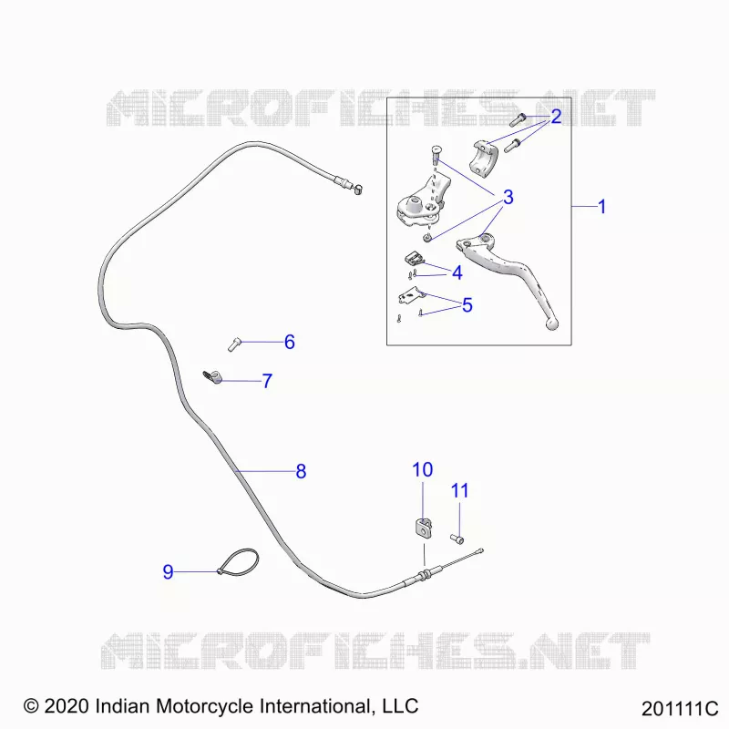 CONTROLS, CLUTCH LEVER AND CABLE