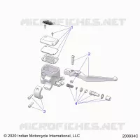 FRONT BRAKE, LEVER AND MASTER CYLINDER