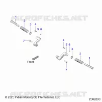 CHASSIS, FOOTPEG, PASSENGER