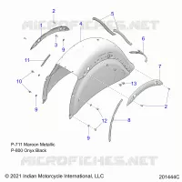 BODYWORK - REAR FENDER