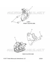 BRAKES, FRONT BRAKE CALIPERS AND REAR