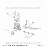 FRONT BRAKE, LEVER AND MASTER CYLINDER