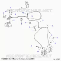 BRAKES, BRAKE LINE, FRONT