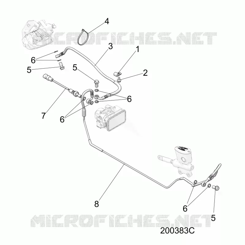 BRAKES, BRAKE LINE, REAR, ABS