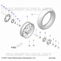 REAR WHEEL (FTR CHAMPIONSHIP EDITION)