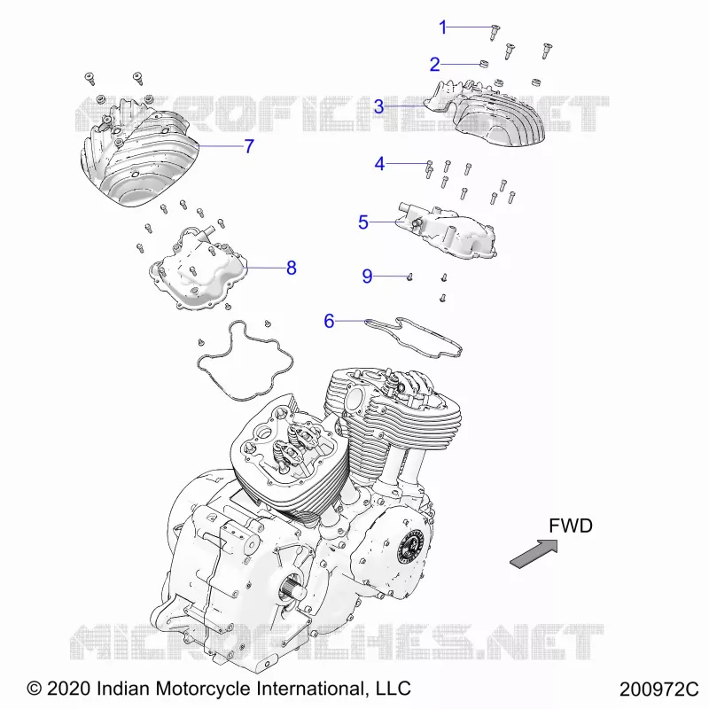 ENGINE, ROCKER COVERS