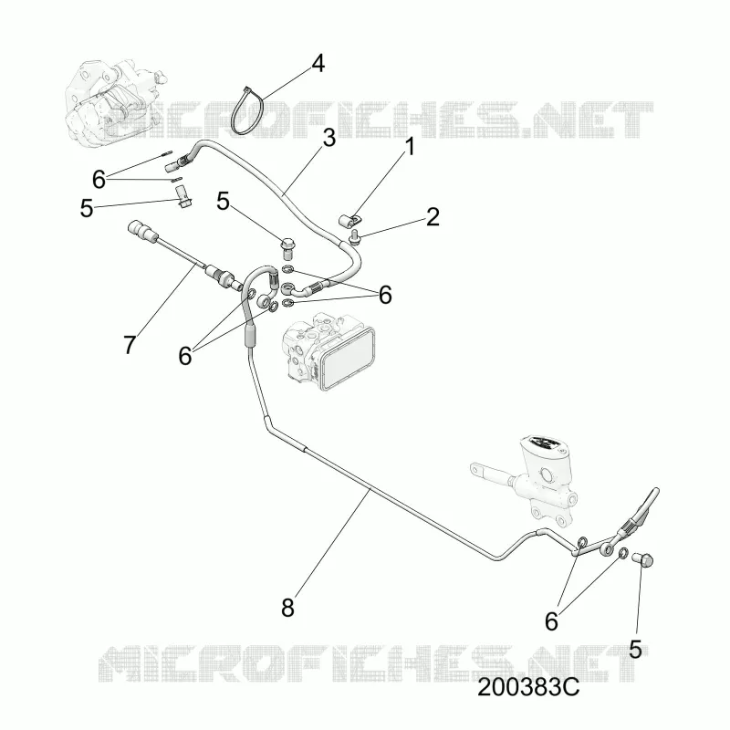 BRAKES, BRAKE LINE, REAR, ABS
