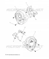 ENGINE, SIDE COVERS, IGN./THERMOSTAT