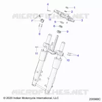 UPPER AND LOWER STEERING CLAMPS