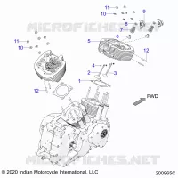 ENGINE, CYLINDER HEAD ASM.