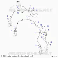 BRAKES, BRAKE LINE, FRONT, ABS