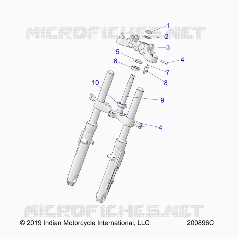 UPPER AND LOWER STEERING CLAMPS